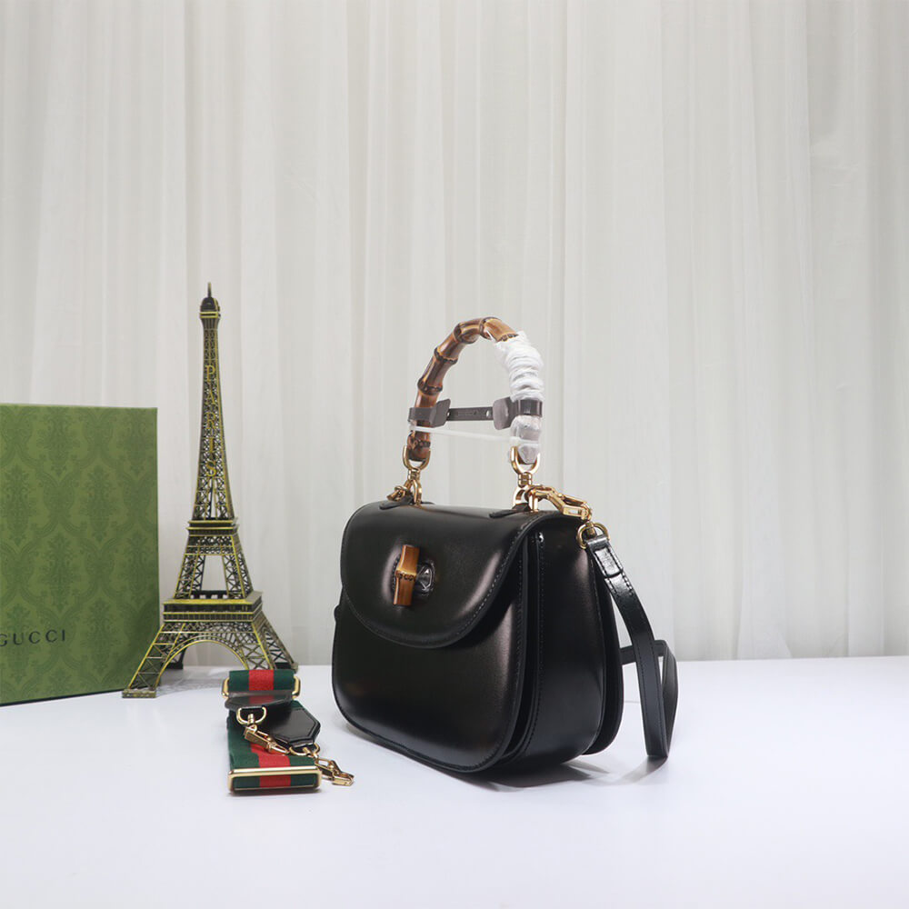 Gucci Bamboo 1947 medium top handle bag(TAX-FREE GRADE)