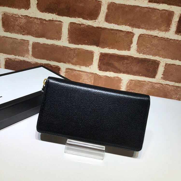 Gucci Animalier leather zip around wallet
