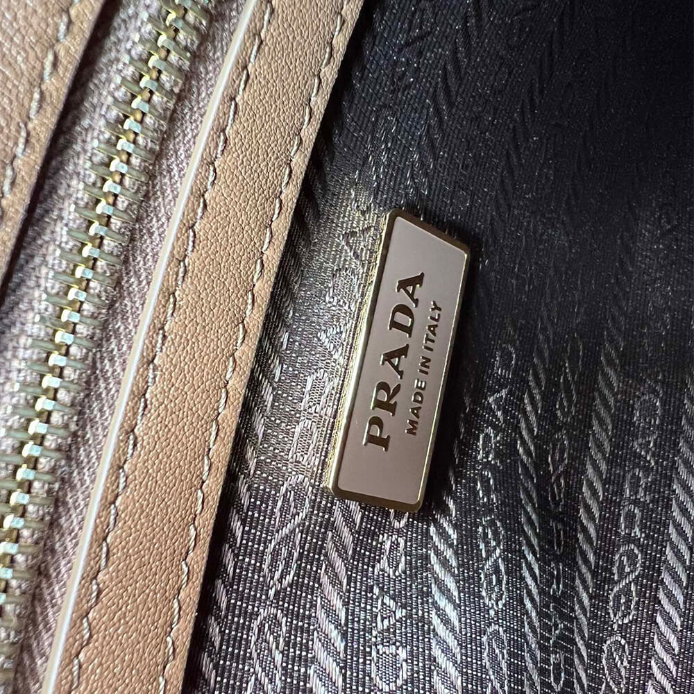 Small Prada Symbole jacquard fabric handbag