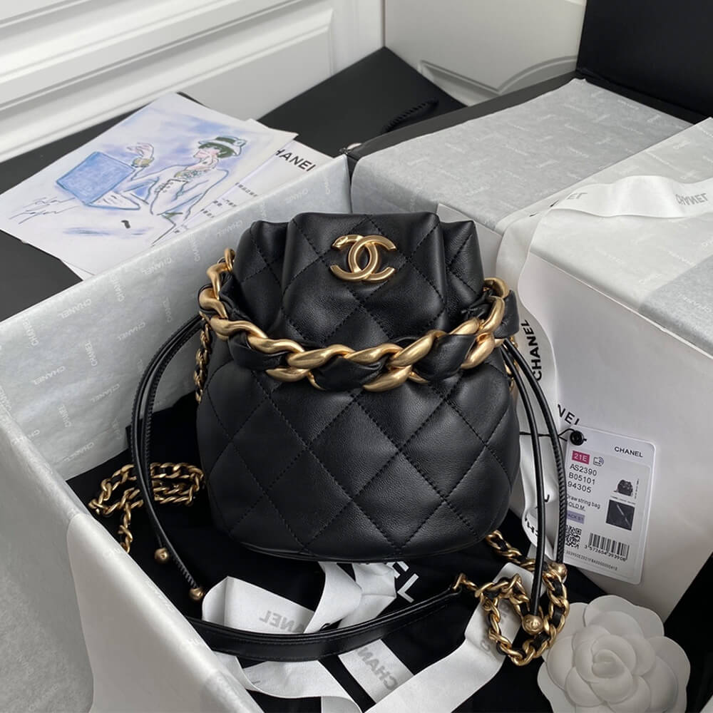 Ch*el drawstring bag