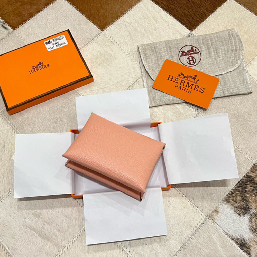 Hermes Calvi Duo Compact card holder