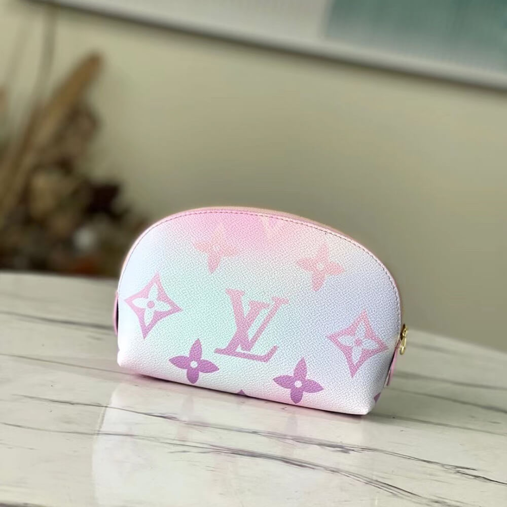 l**is V*t*n pastel sunrise cosmetic pouch pink