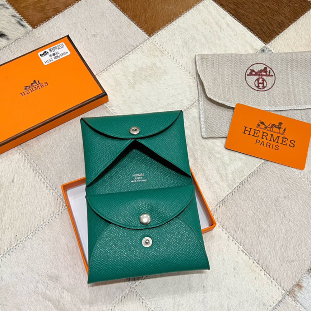 Hermes Calvi Duo Compact card holder