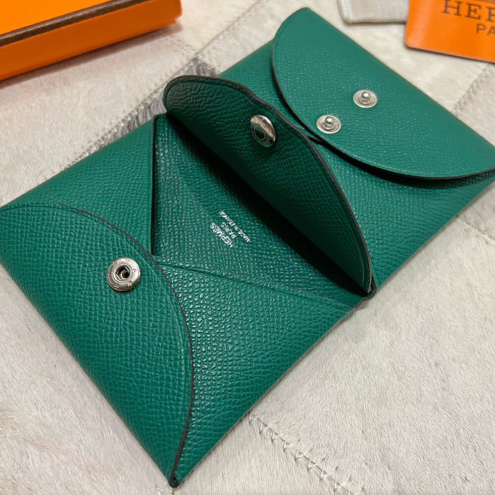 Hermes Calvi Duo Compact card holder