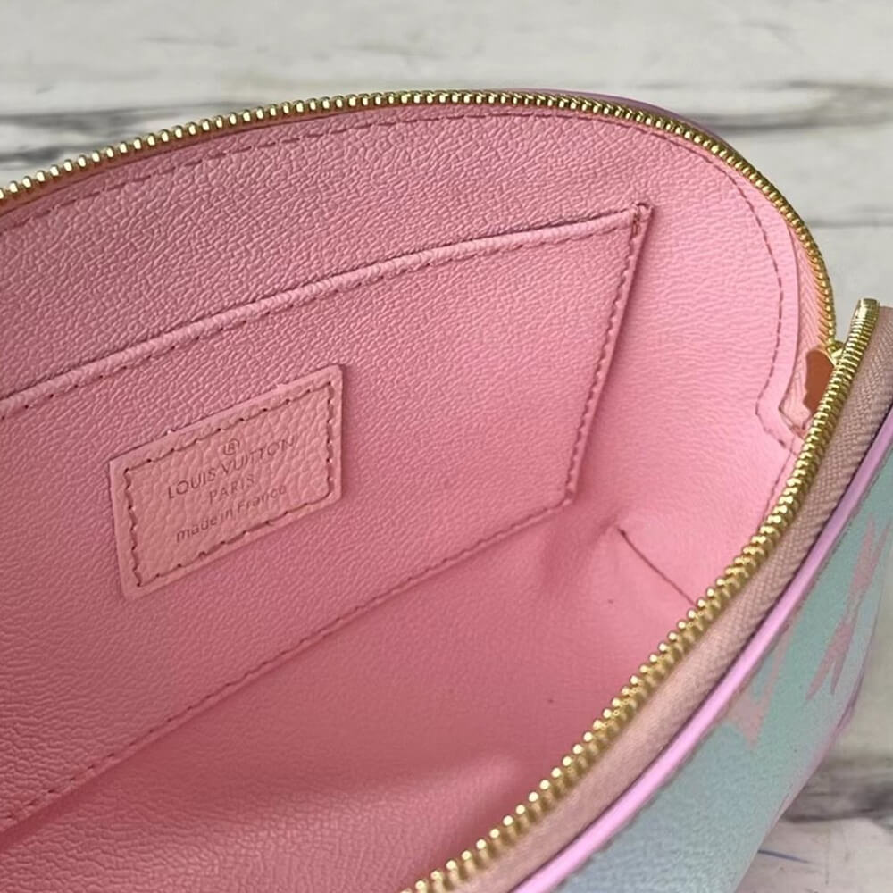 l**is V*t*n pastel sunrise cosmetic pouch pink