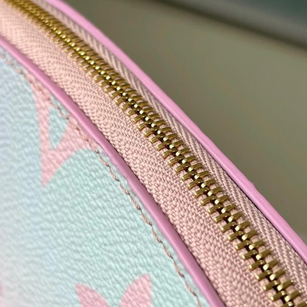 l**is V*t*n pastel sunrise cosmetic pouch pink
