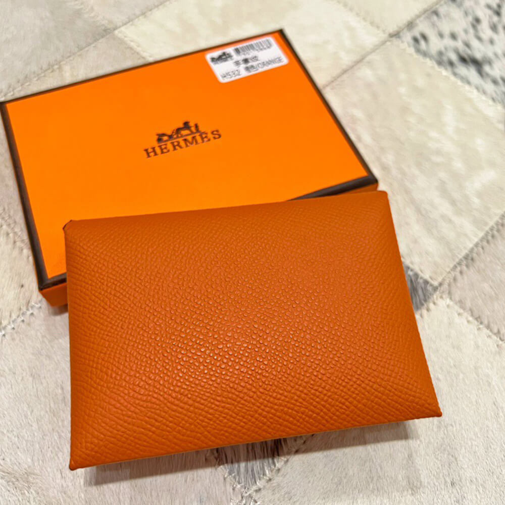 Hermes Calvi Duo Compact card holder
