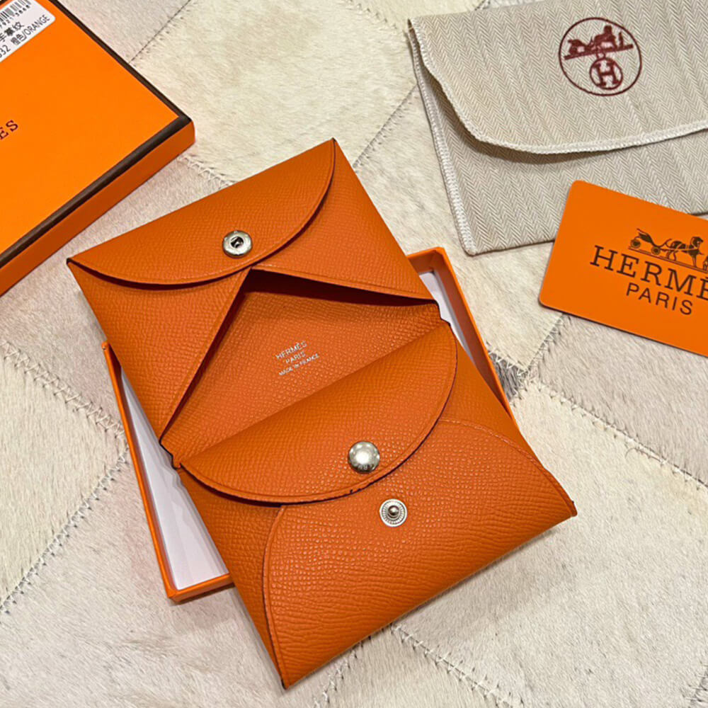 Hermes Calvi Duo Compact card holder