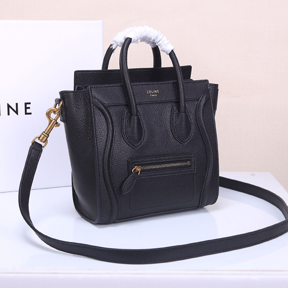 CELINE NANO LUGGAGE BAG IN CALFSKIN