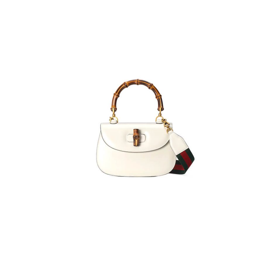 G*u*i bamboo 1947 medium top handle bag