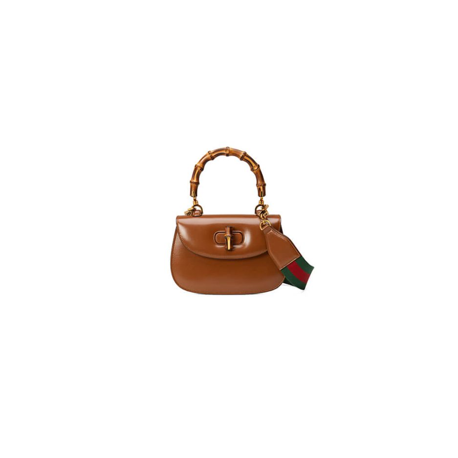 G*u*i bamboo 1947 jumbo gg small top handle bag