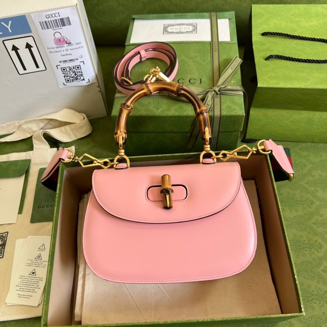 G*u*i bamboo 1947 jumbo gg small top handle bag
