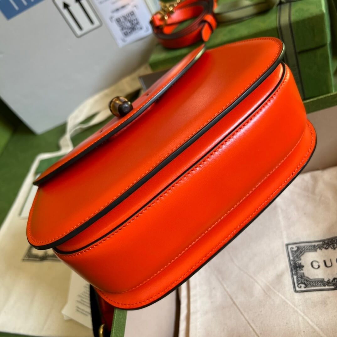 G*u*i bamboo 1947 jumbo gg small top handle bag