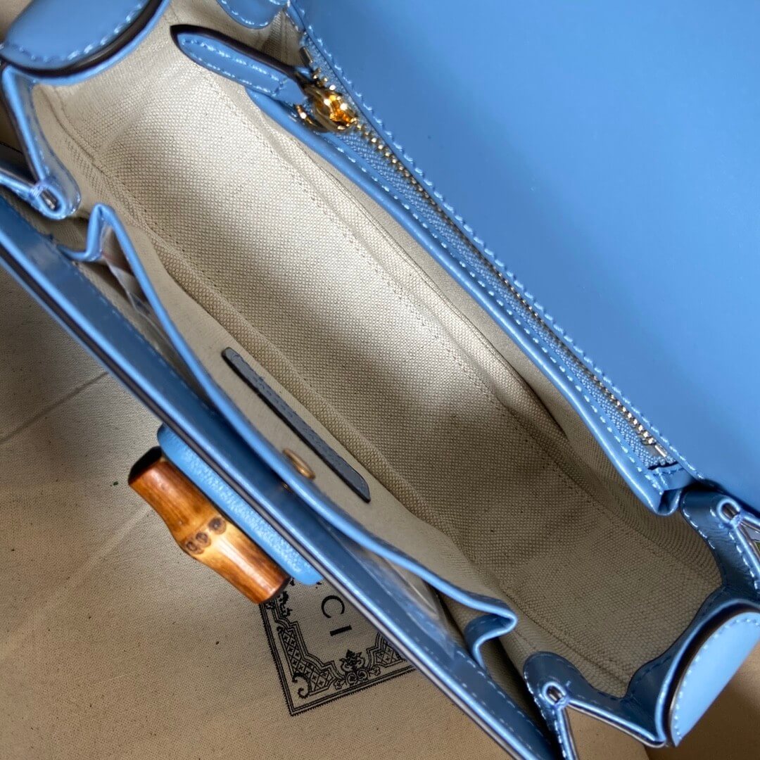 G*u*i bamboo 1947 jumbo gg small top handle bag