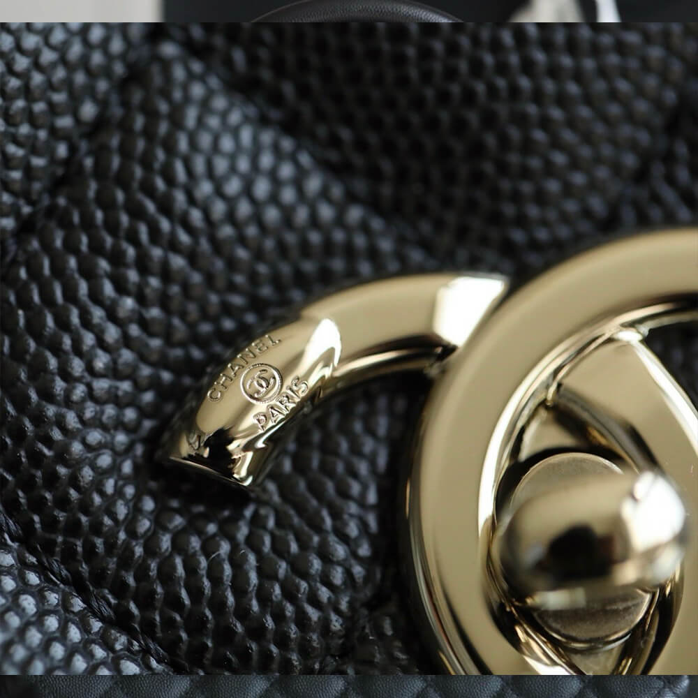 CHANEL LARGE FLAP BAG WITH TOP HANDLE(TAX-FREE GRADE)