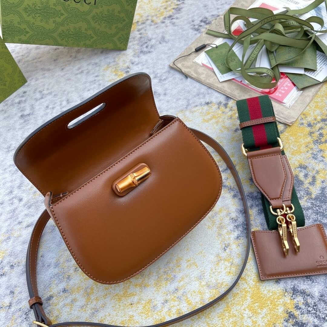 G*u*i bamboo 1947 jumbo gg small top handle bag