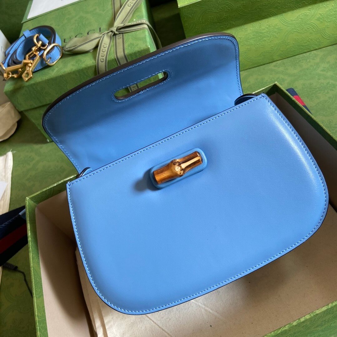 G*u*i bamboo 1947 jumbo gg small top handle bag