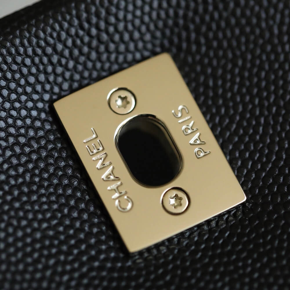 CHANEL LARGE FLAP BAG WITH TOP HANDLE(TAX-FREE GRADE)
