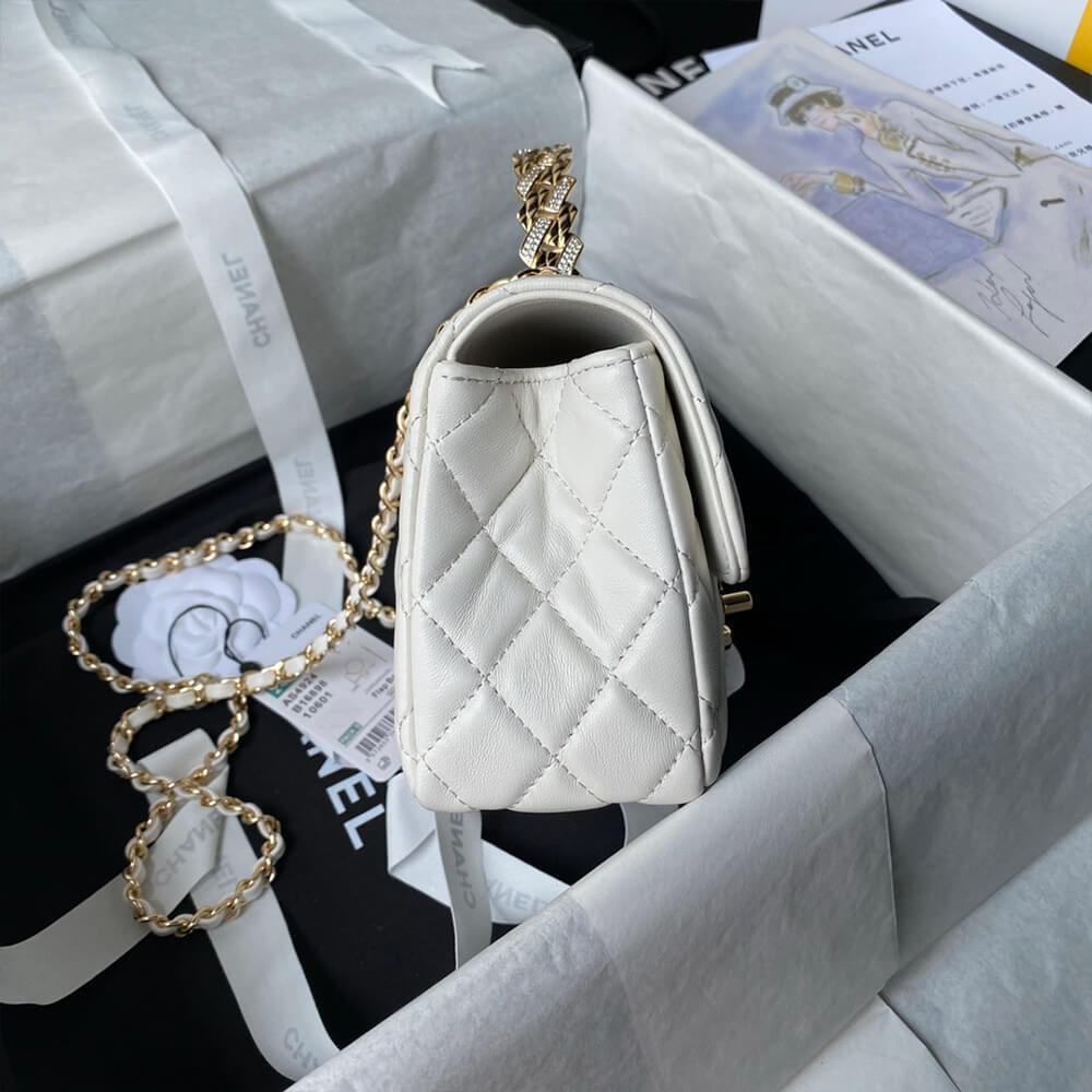 CHANEL Mini Flap Bag with Top Handle