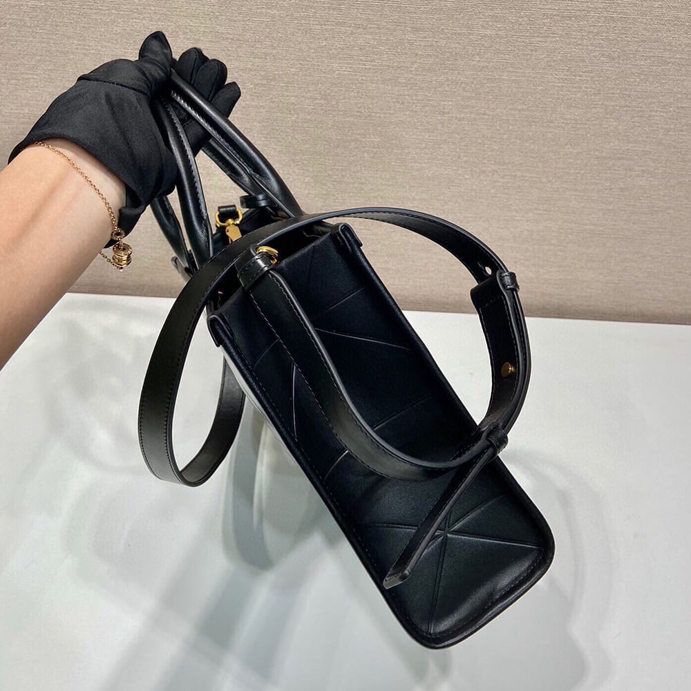 Prada Small leather Prada Symbole bag with topstitching