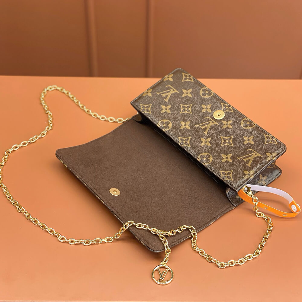 LV Wallet On Chain Lily(HIGH-END GRADE)