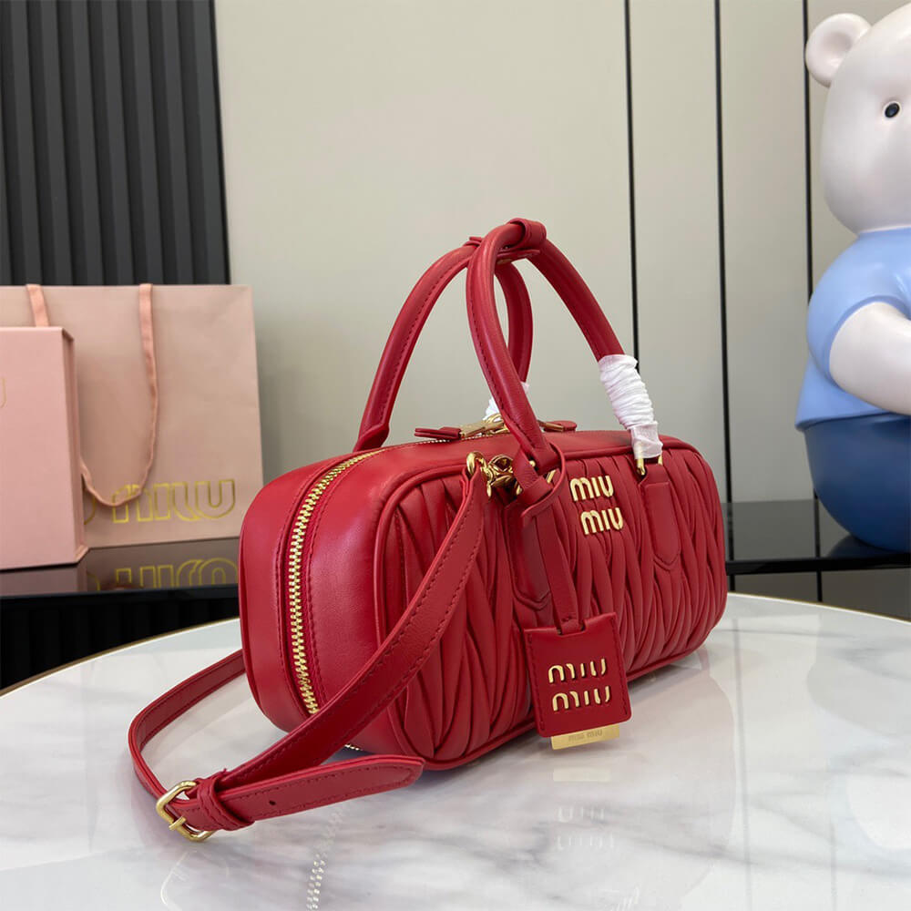 MIUMIU Large Arcadie matelasse nappa Bag(HIGH-END GRADE)