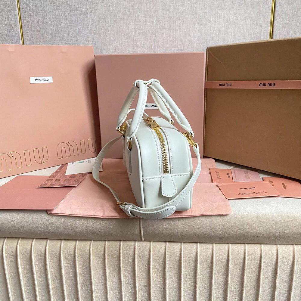 MIUMIU Medium Arcadie Leather Bag(HIGH-END GRADE)