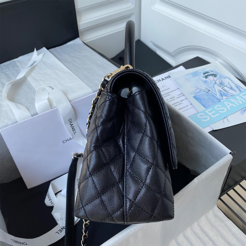 CHANEL Large Flap Bag With Top Handle(high-end grade)