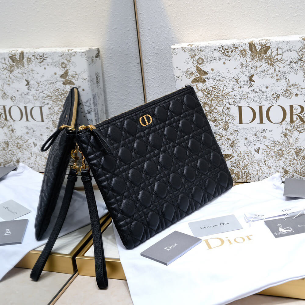 Large Dior Caro Daily Pouch(HIGH-END GRADE)