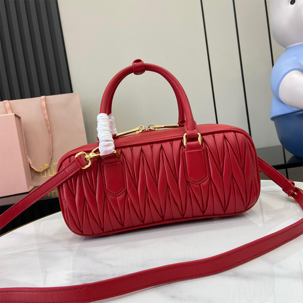 MIUMIU Large Arcadie matelasse nappa Bag(HIGH-END GRADE)