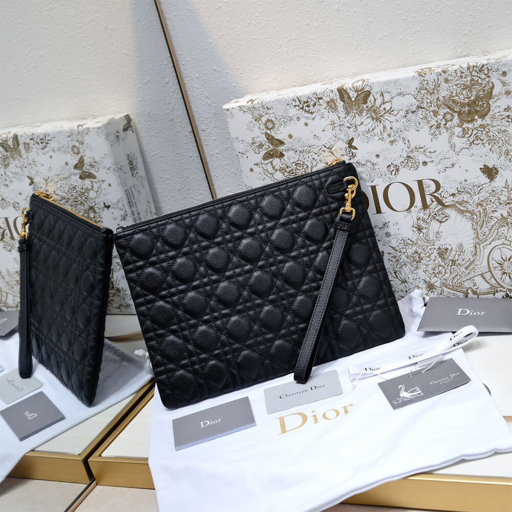 Large Dior Caro Daily Pouch(HIGH-END GRADE)