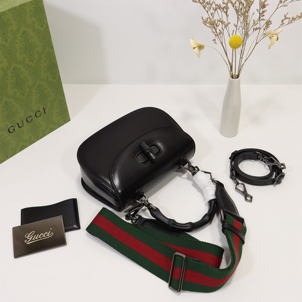 Gucci Bamboo 1947 medium top handle bag(TAX-FREE GRADE)