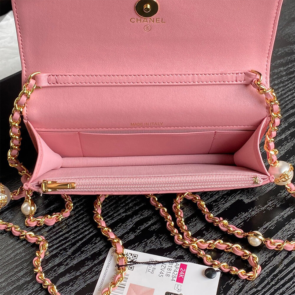 CHANEL Flap Phone Holder with Chain(HIGH-END GRADE)