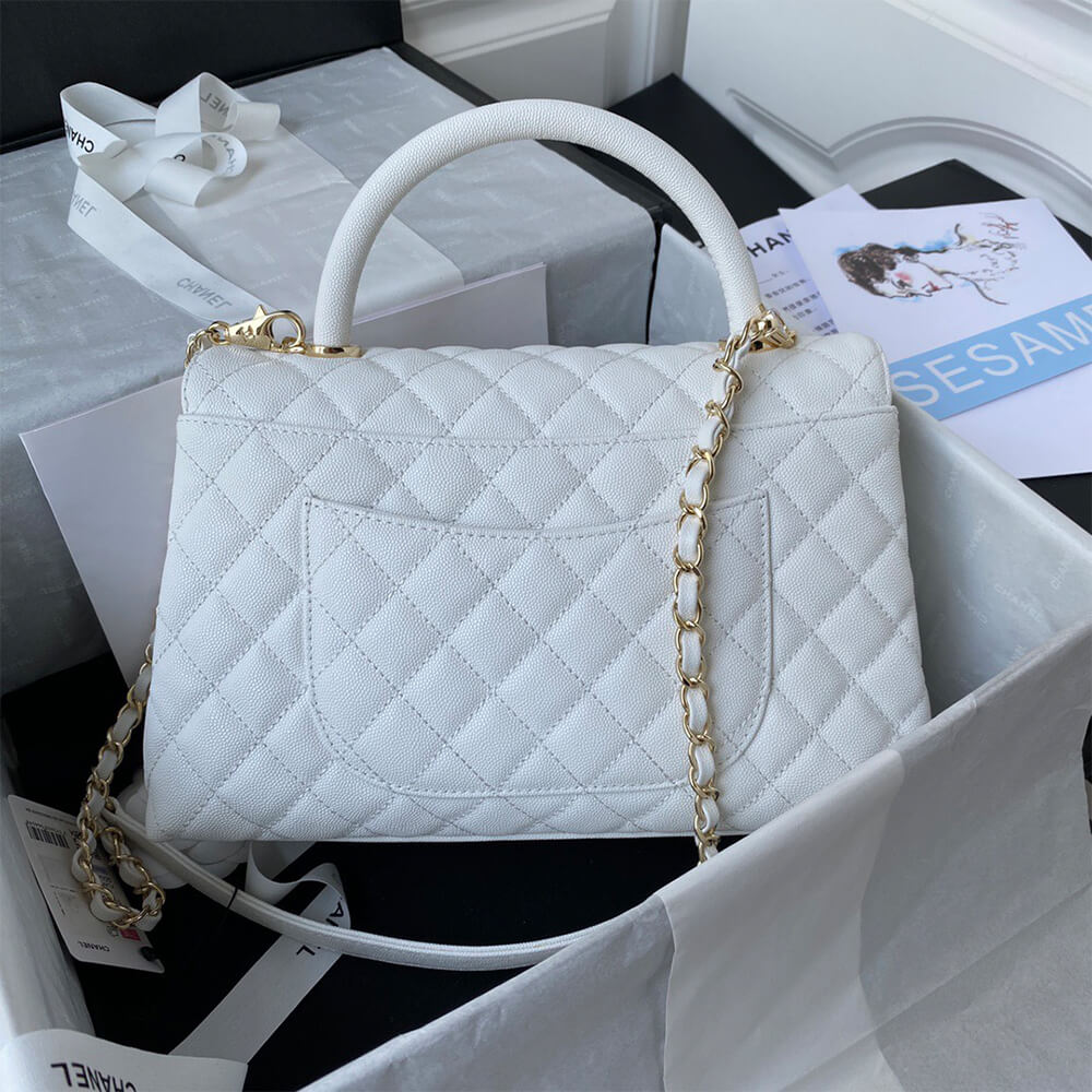 CHANEL Large Flap Bag With Top Handle(high-end grade)