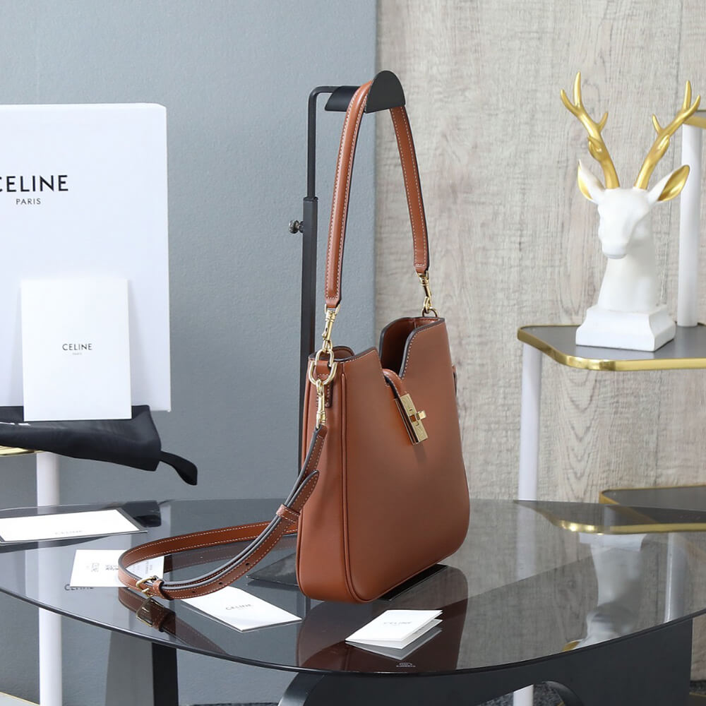 CELINE SMALL CAMILLE 16 SOFT BAG IN SMOOTH CALFSKIN(HIGH-END GRADE)