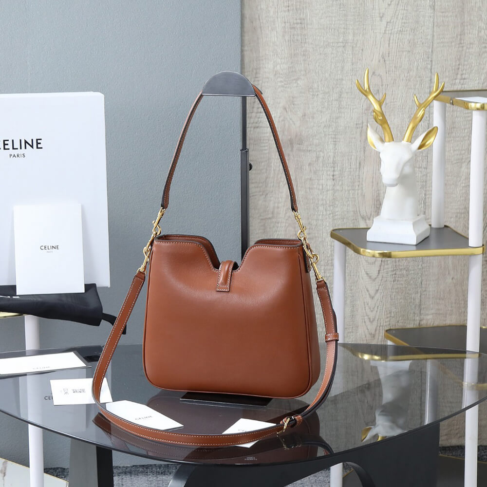 CELINE SMALL CAMILLE 16 SOFT BAG IN SMOOTH CALFSKIN(HIGH-END GRADE)