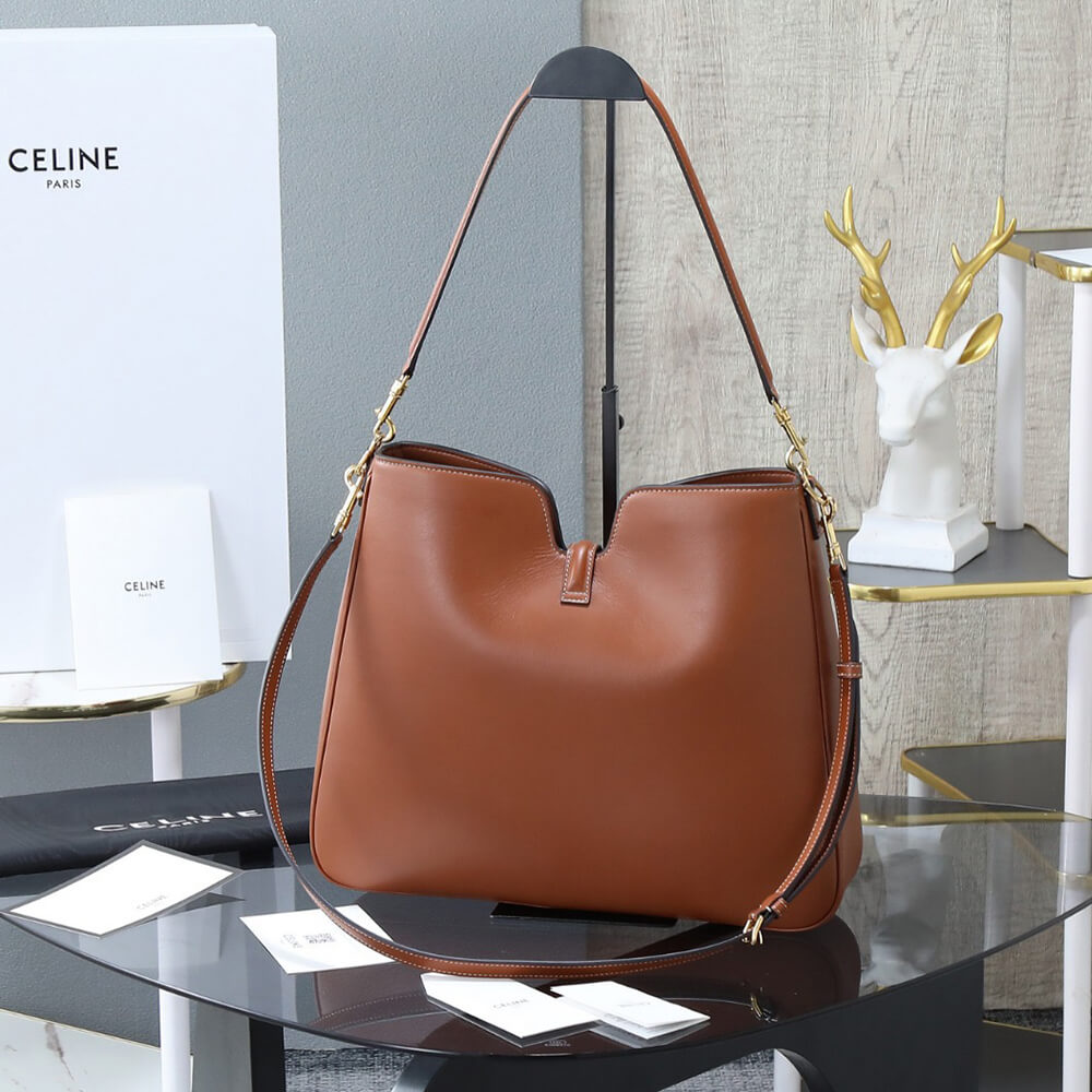 CELINE MEDIUM CAMILLE 16 SOFT BAG IN SMOOTH CALFSKIN(HIGH-END GRADE)
