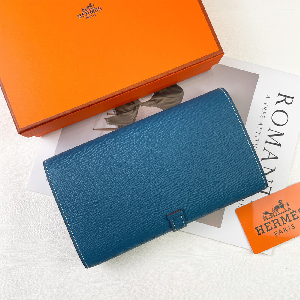 HERMES New H Passant Toutenmain wallet(HIGH-END GRADE)