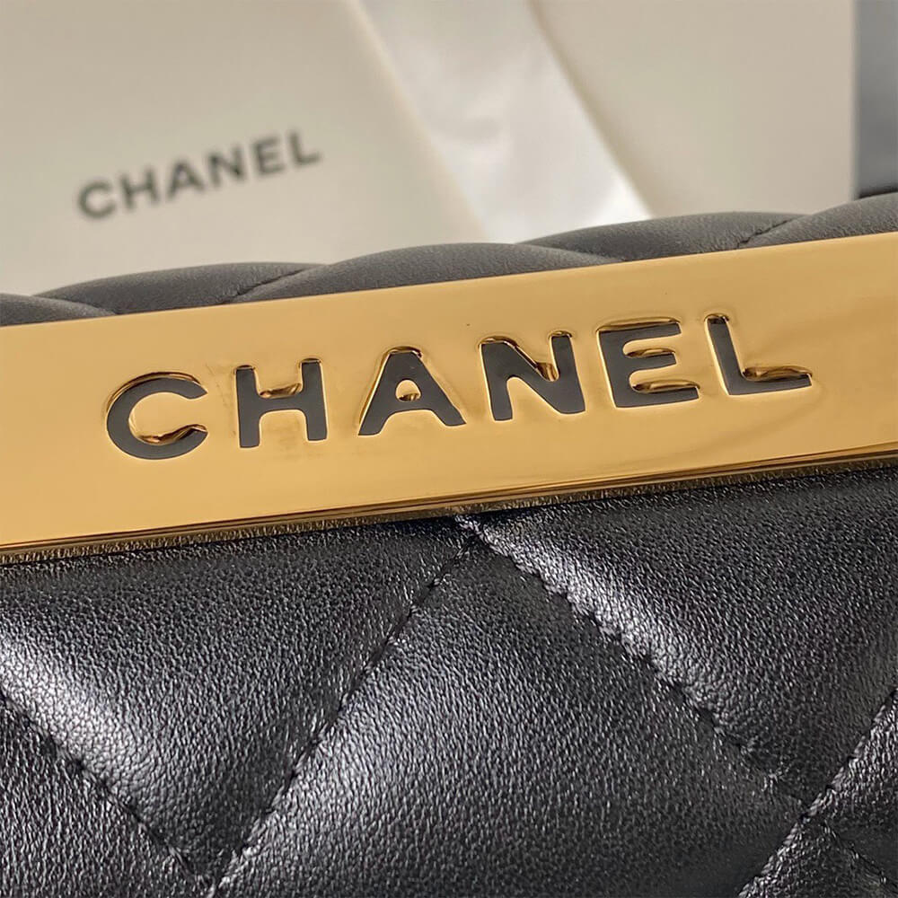CHANEL FLAP BAG WITH TOP HANDLE