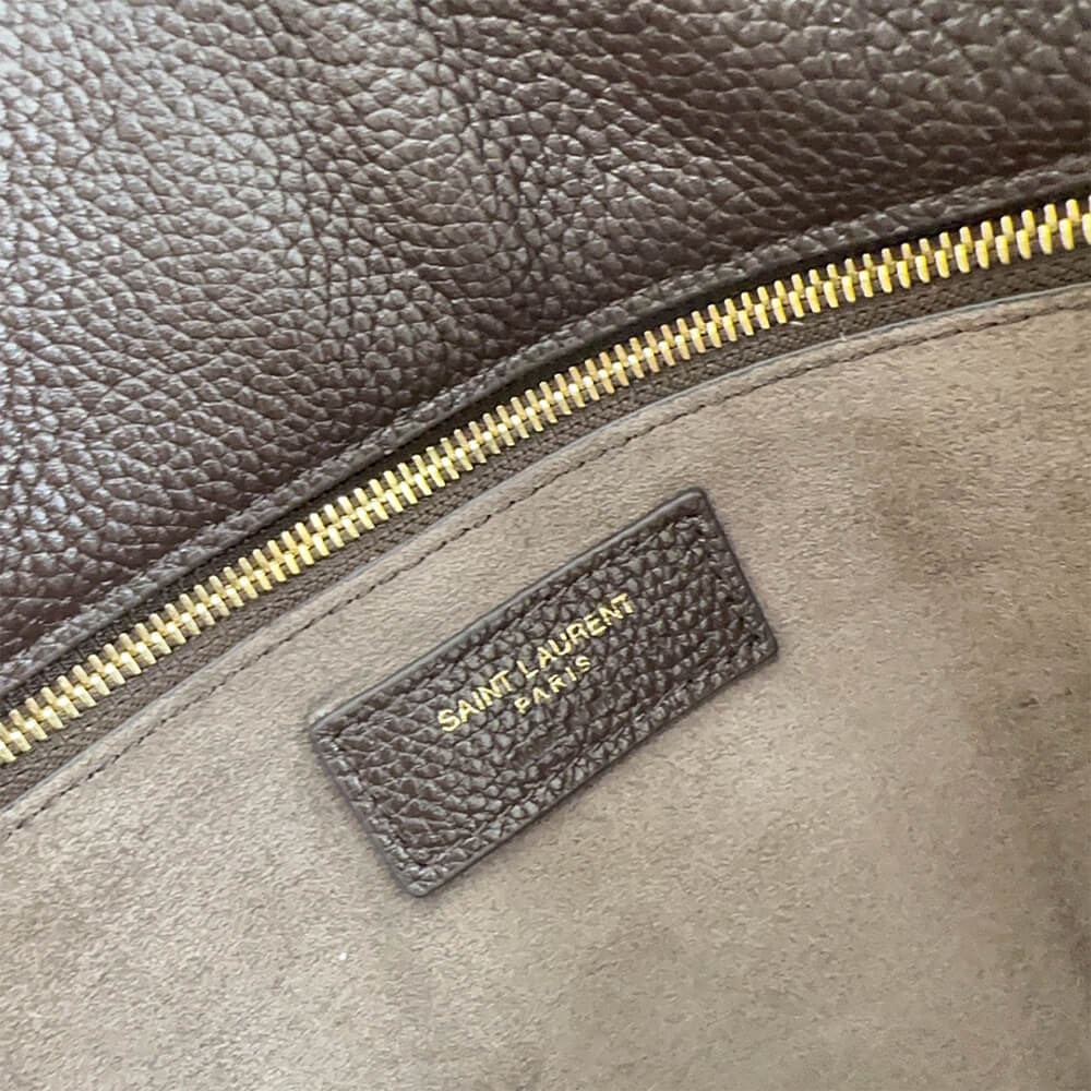 YSL LE 5 A 7 BEA IN GRAINED LEATHER