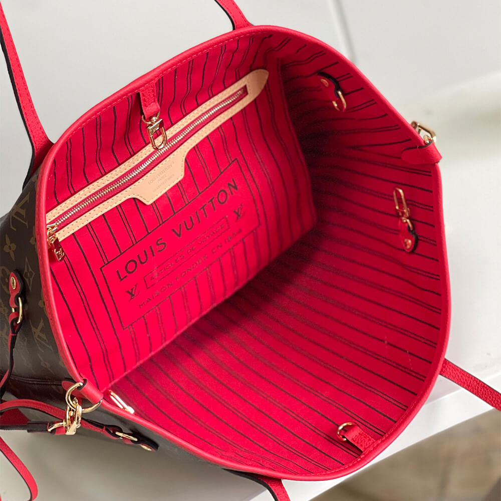 LV Neverfull Bandouliere Inside Out MM(HIGH-END GRADE)