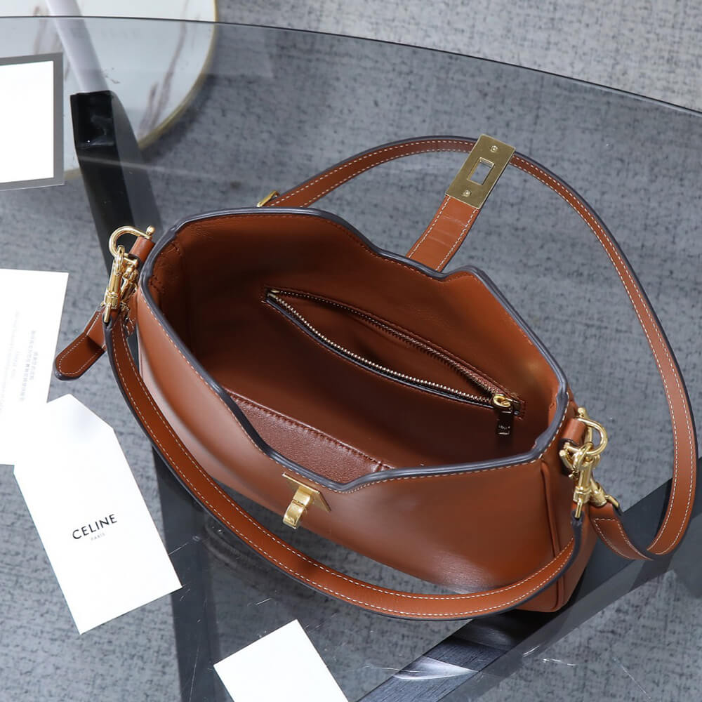 CELINE SMALL CAMILLE 16 SOFT BAG IN SMOOTH CALFSKIN(HIGH-END GRADE)