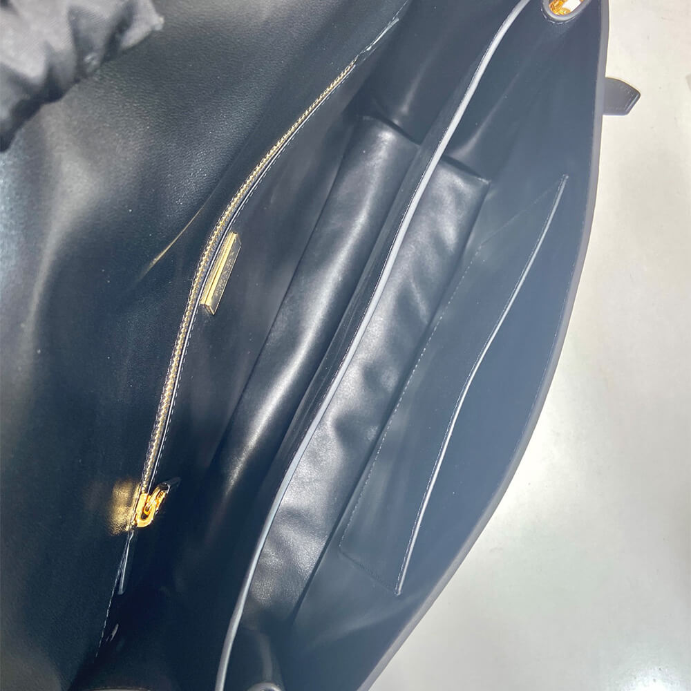 Prada Soft Sound large leather shoulder bag with charms(high-end grade)