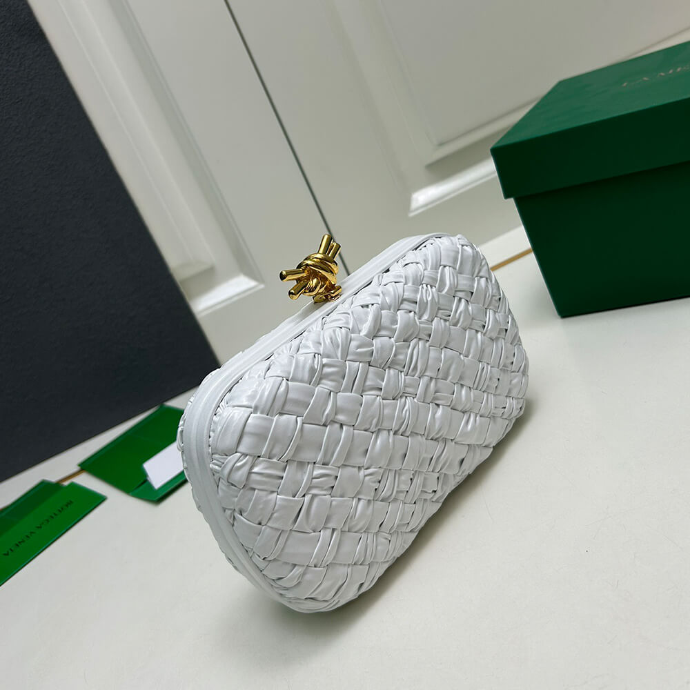 Bottega Veneta knot intrecciato leather clutch(HIGH-END GRADE)