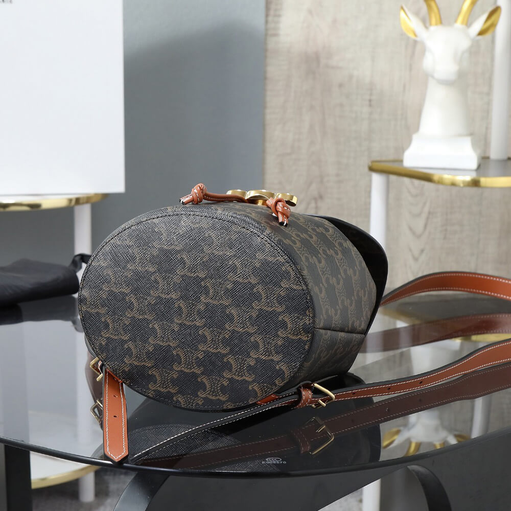 BACKPACK CELINE BONNIE IN Triomphe Canvas and calfskin(HIGH-END GRADE)