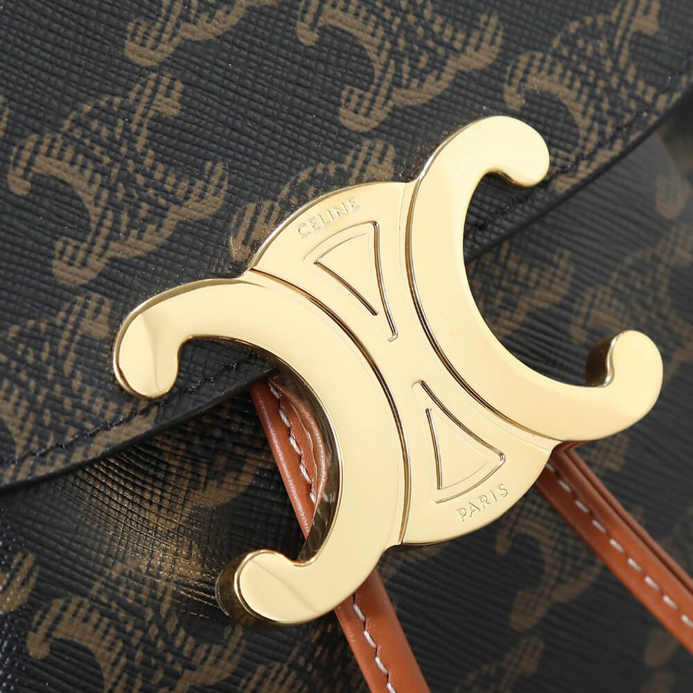 BACKPACK CELINE BONNIE IN Triomphe Canvas and calfskin(HIGH-END GRADE)