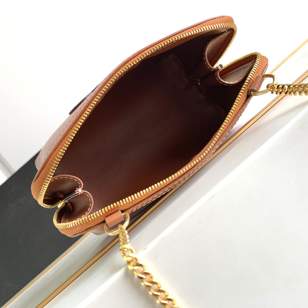 CELINE Clutch on Chain Cuir triomphe IN smooth calfskin(High-end Grade)