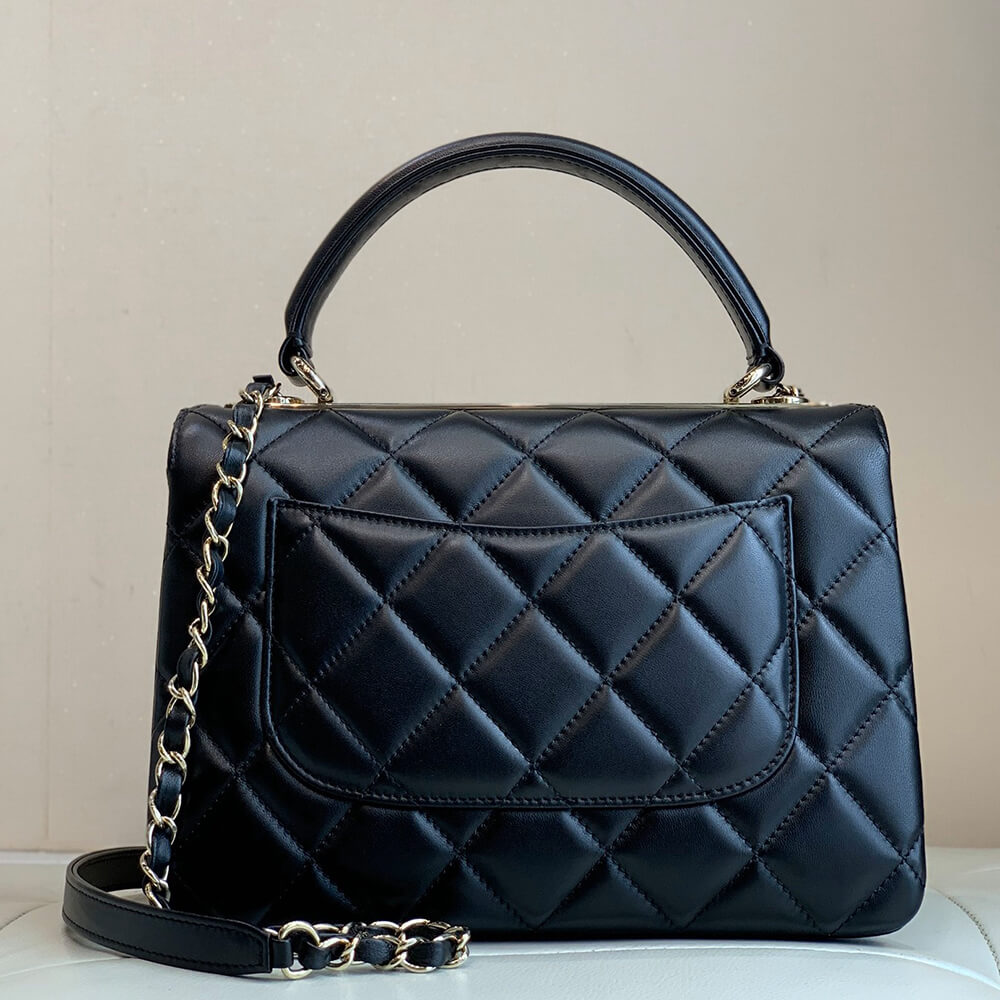 CHANEL FLAP BAG WITH TOP HANDLE(tax-free Grade)