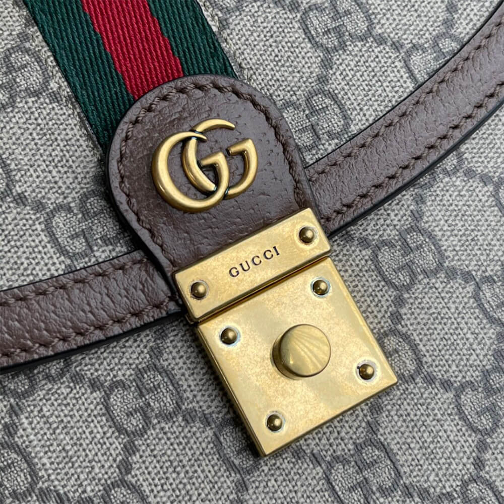 Gucci Ophidia medium top handle bag(HIGH-END GRADE)