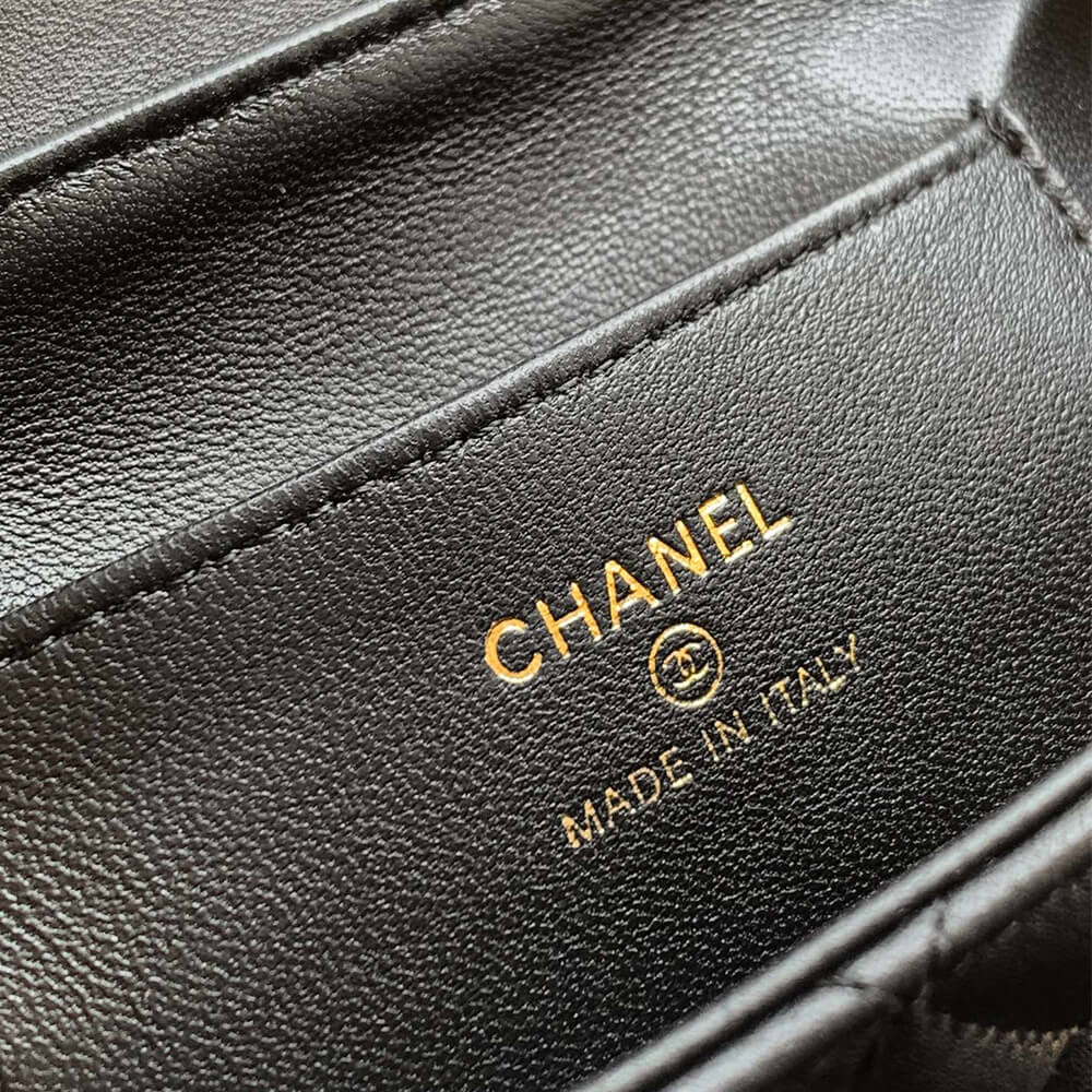 Chanel FLAP PHONE HOLDER WITH CHAIN(HIGH-END GRADE)
